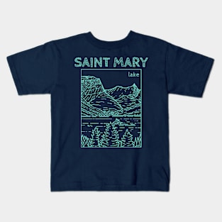 Saint Mary Lake Kids T-Shirt